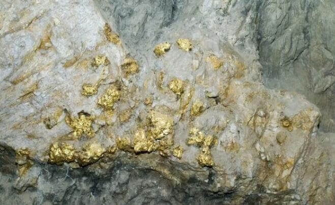 gold mineral ore