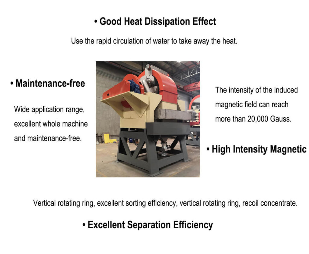 High Gradient Magnetic Separator features