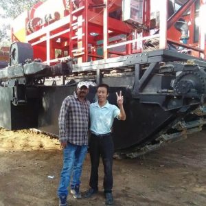 Mali 60TPH Amphibious Alluvial gold washing plant